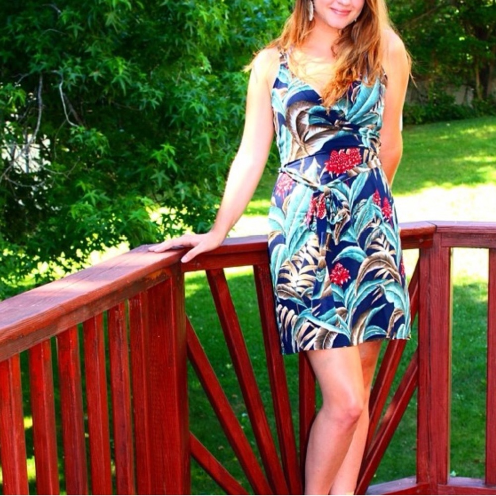 Cute Tropical Dress XS